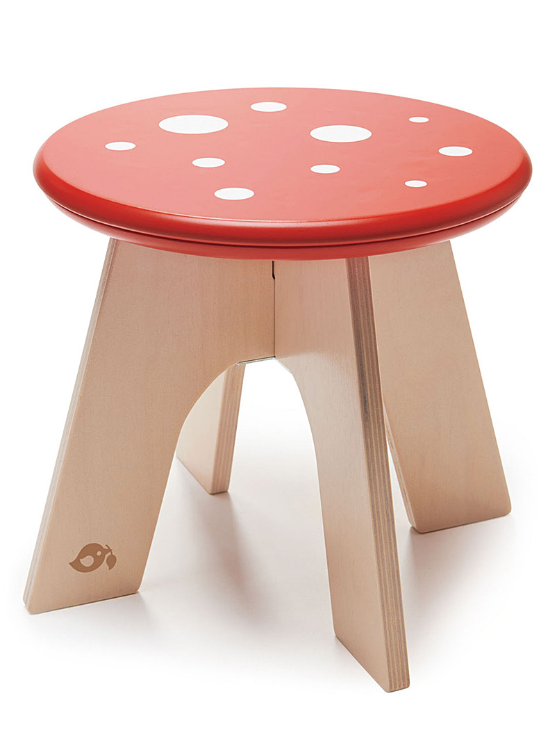 Tender Leaf Toys Red Small mushroom stool