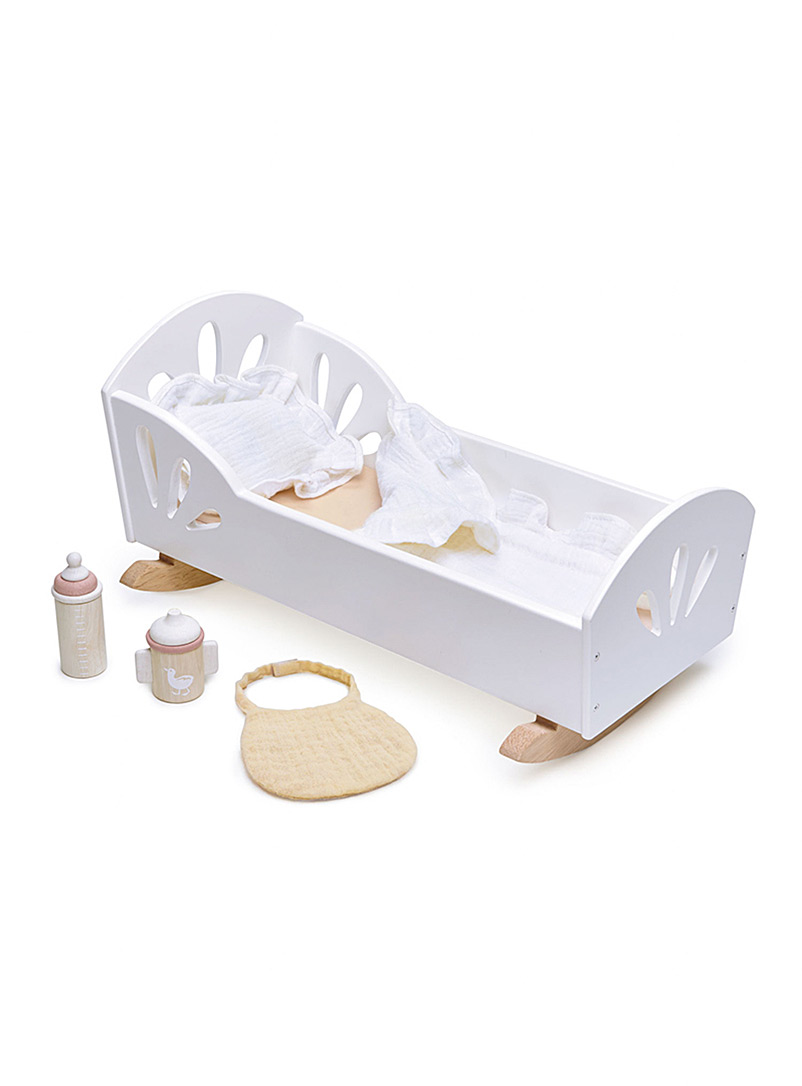 Tender Leaf Toys White Sweet Dreams wooden dolly bed