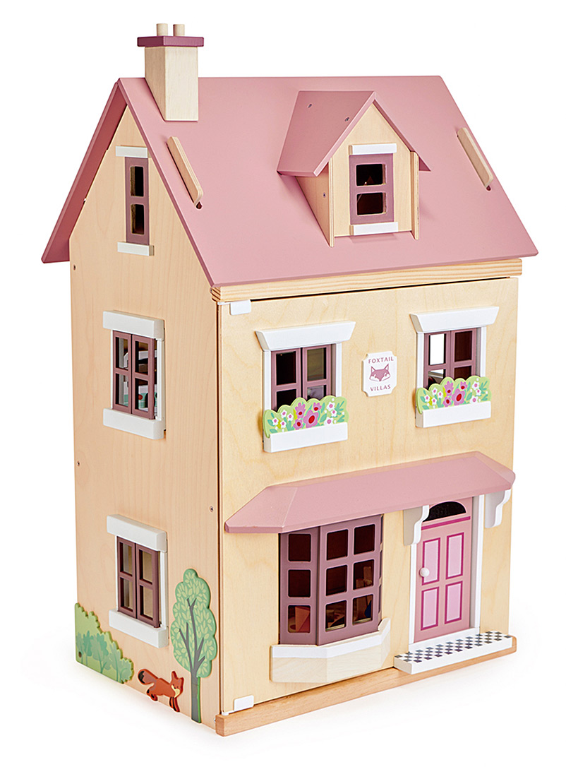 Tender Leaf Toys: La maison de poupée en bois Foxtail Villa Blanc