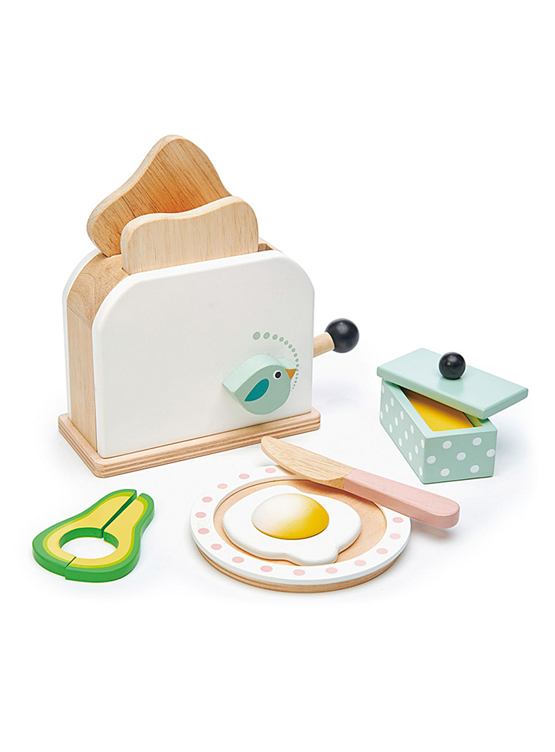 Tender Leaf Toys: L'ensemble grille-pain et déjeuner en bois Assorti