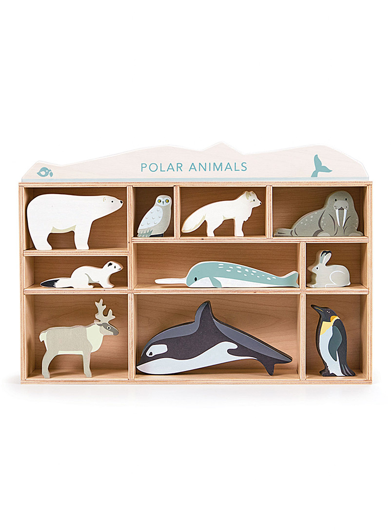 Tender Leaf Toys: Les animaux polaires en bois Assorti