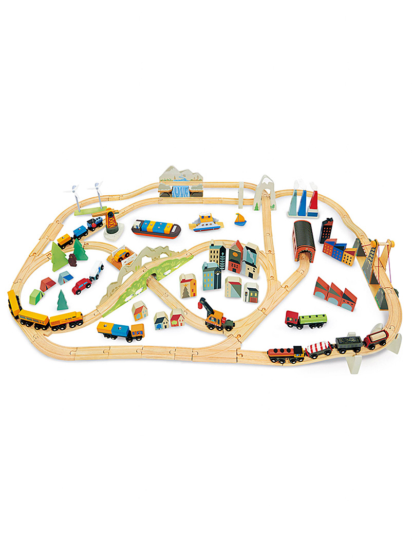 Tender Leaf Toys Assorted Mountain view wooden train set