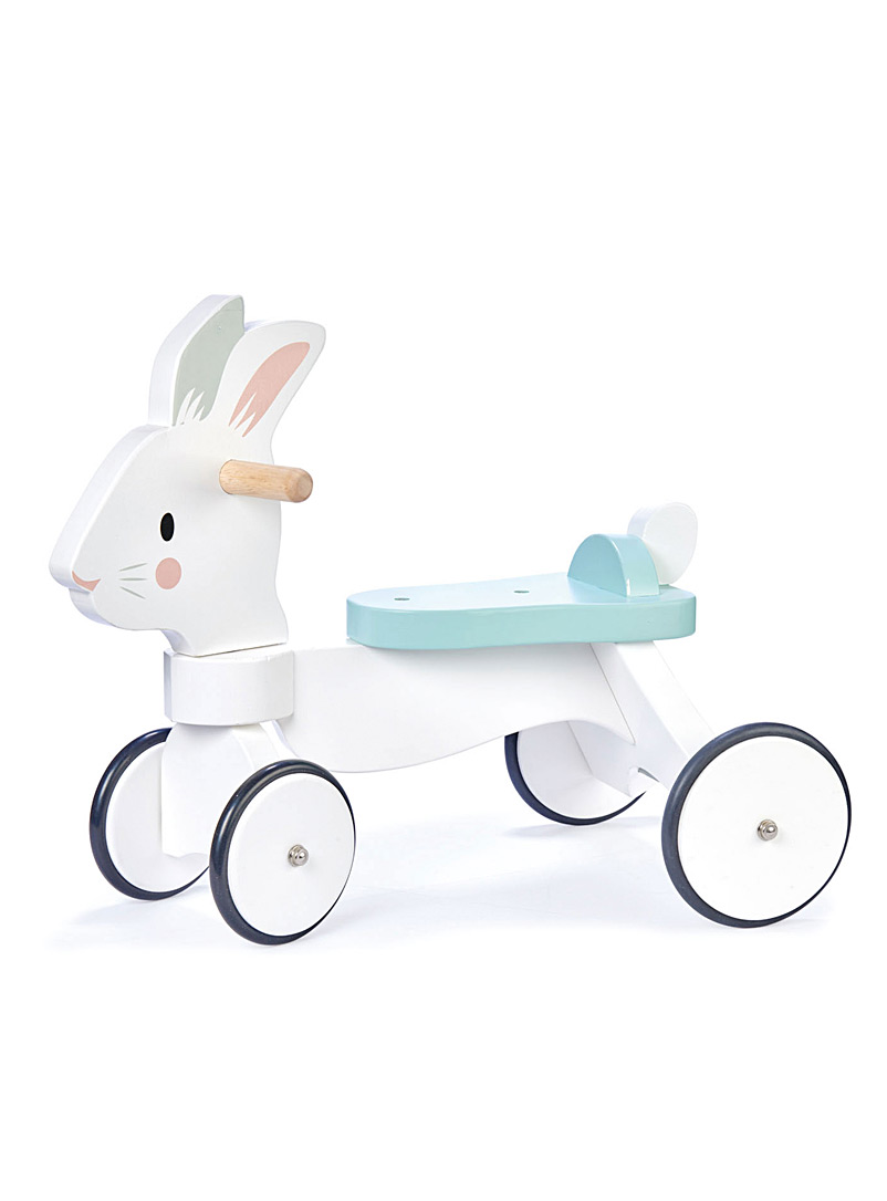 Tender Leaf Toys: Le jouet-porteur lapin blanc Blanc