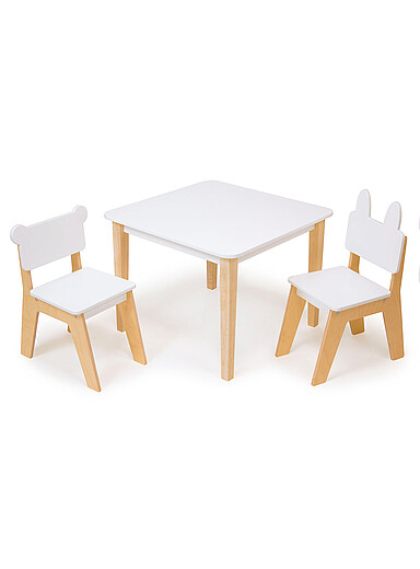 L'ensemble table et chaises animaux pour enfants 3 pi&egrave;ces