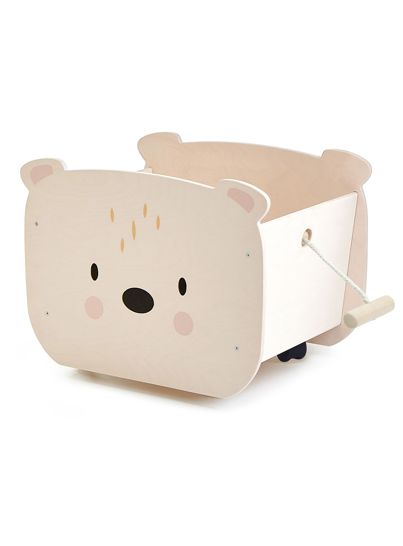 Tender Leaf Toys - Bear cub toy box with wheels