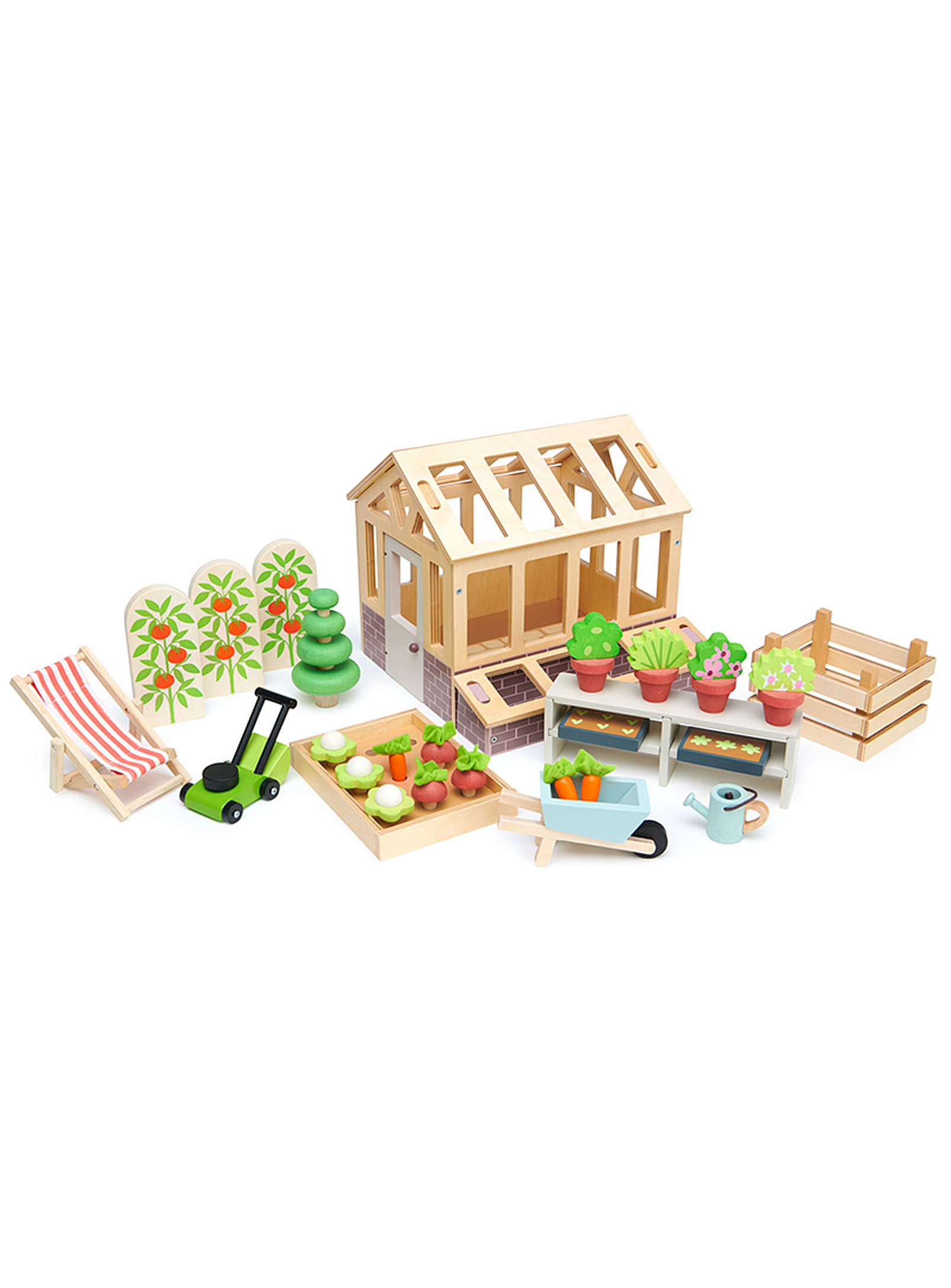 Tender Leaf Toys - Wooden greenhouse and garden set