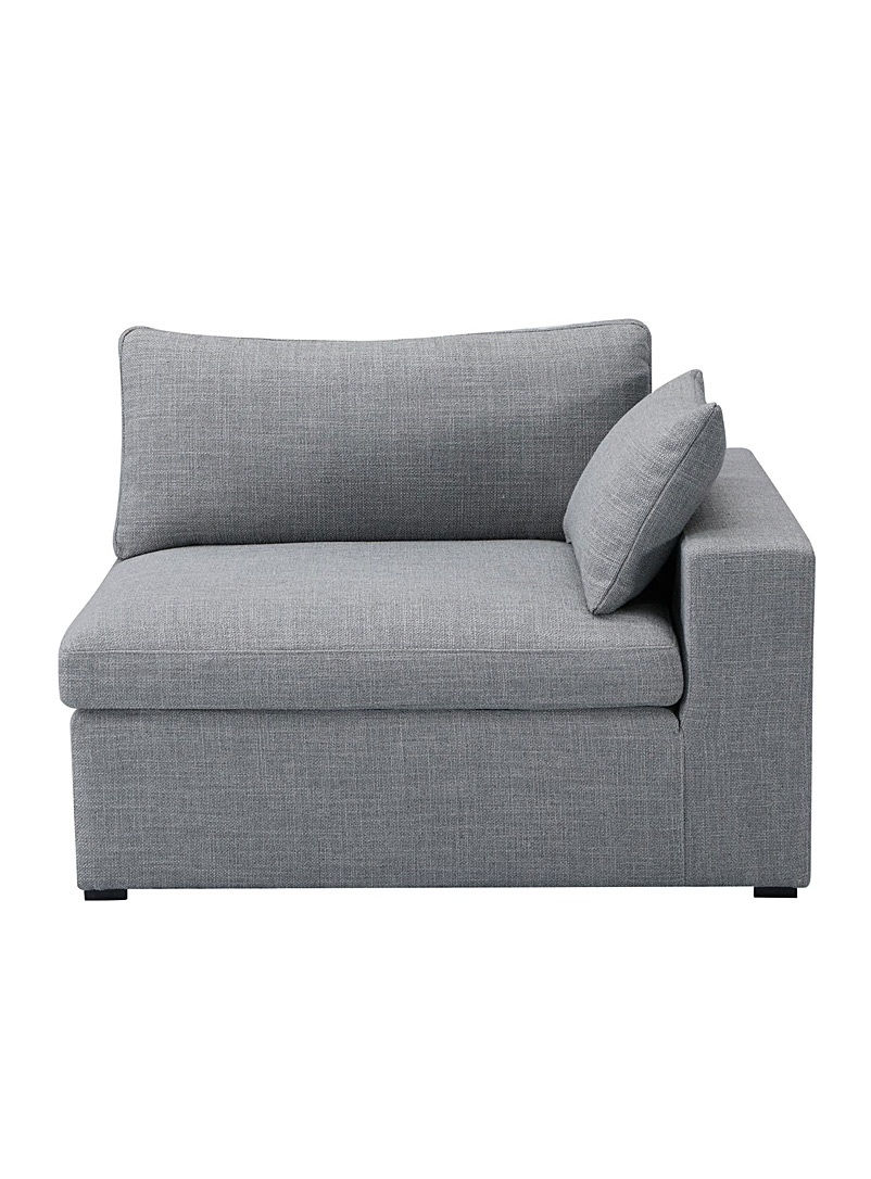 Simons Maison: Le fauteuil modulable minimaliste gris foncé Coté gauche Gris