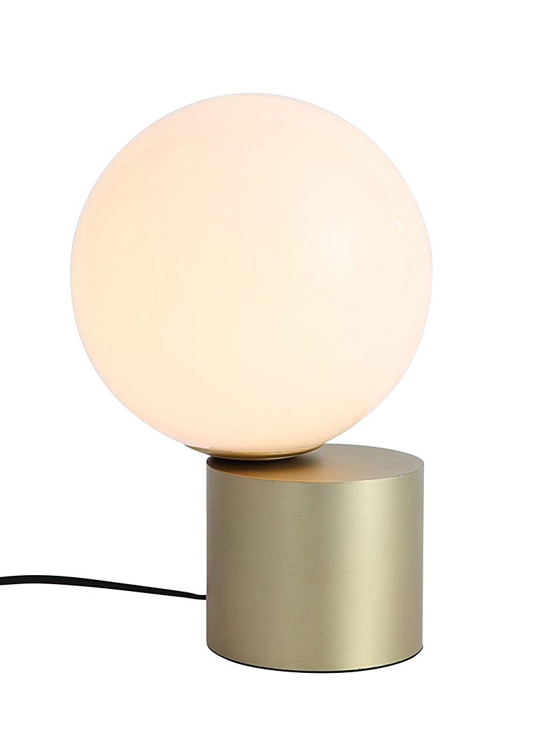 Simons Maison Gold Glass and steel lunar table lamp