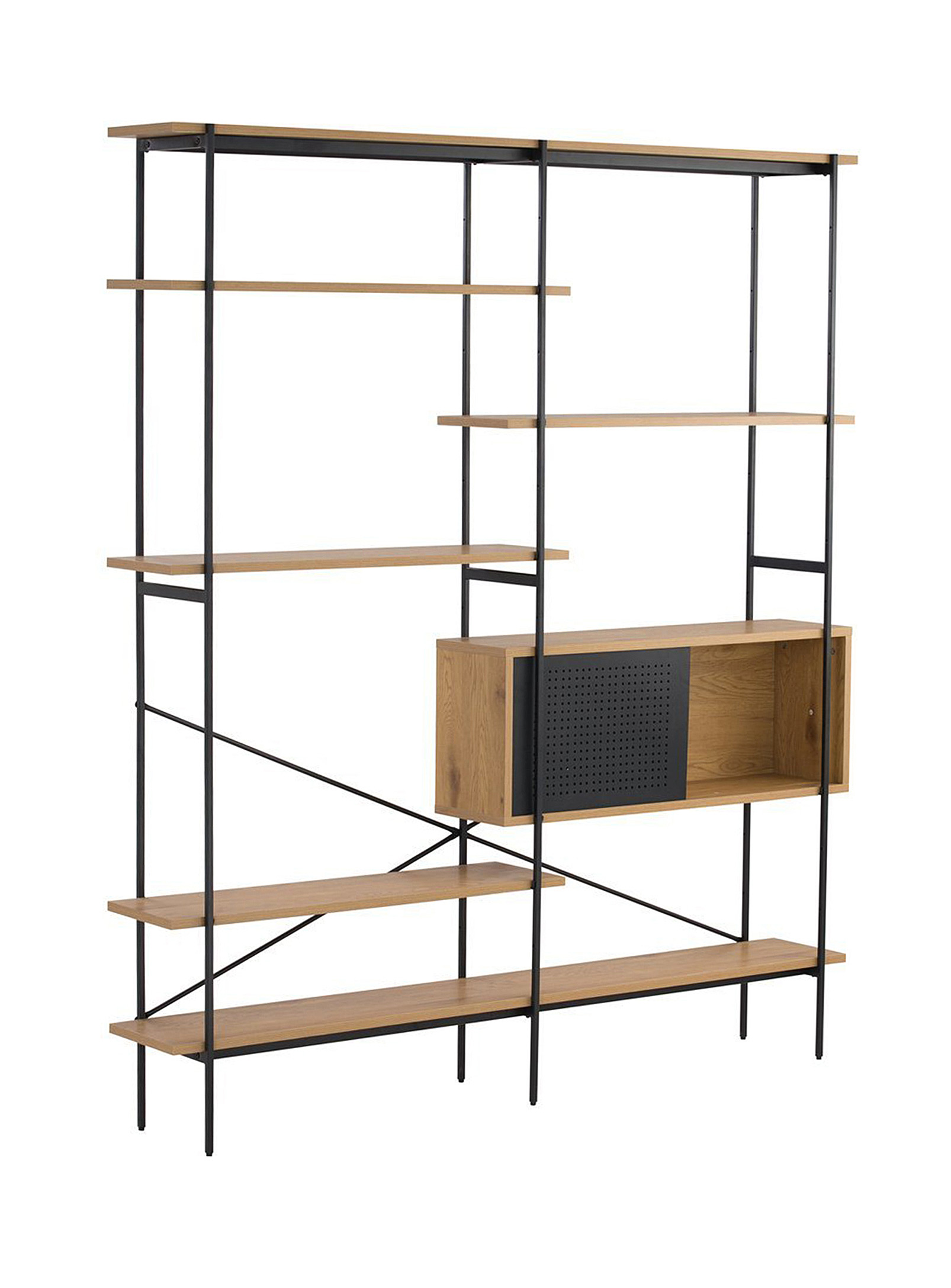 Simons Maison - Metal and oak double shelf