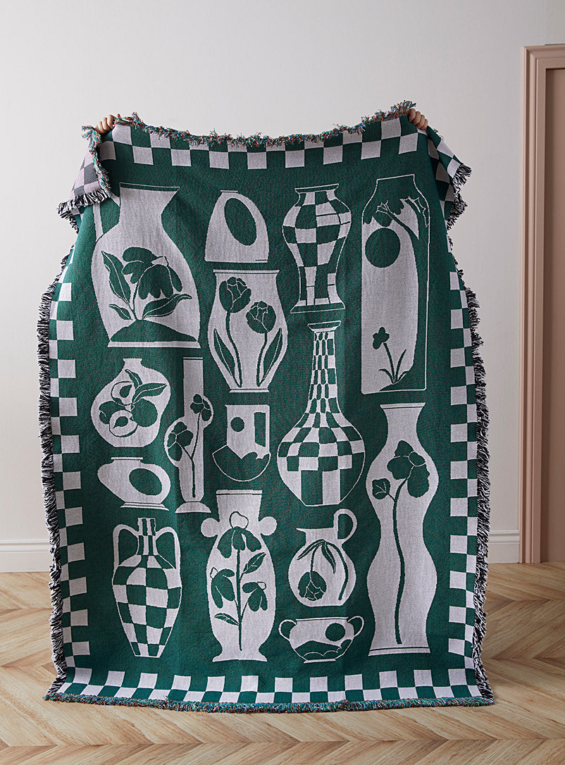 Duffy blooming checkerboard throw 137 x 178 cm