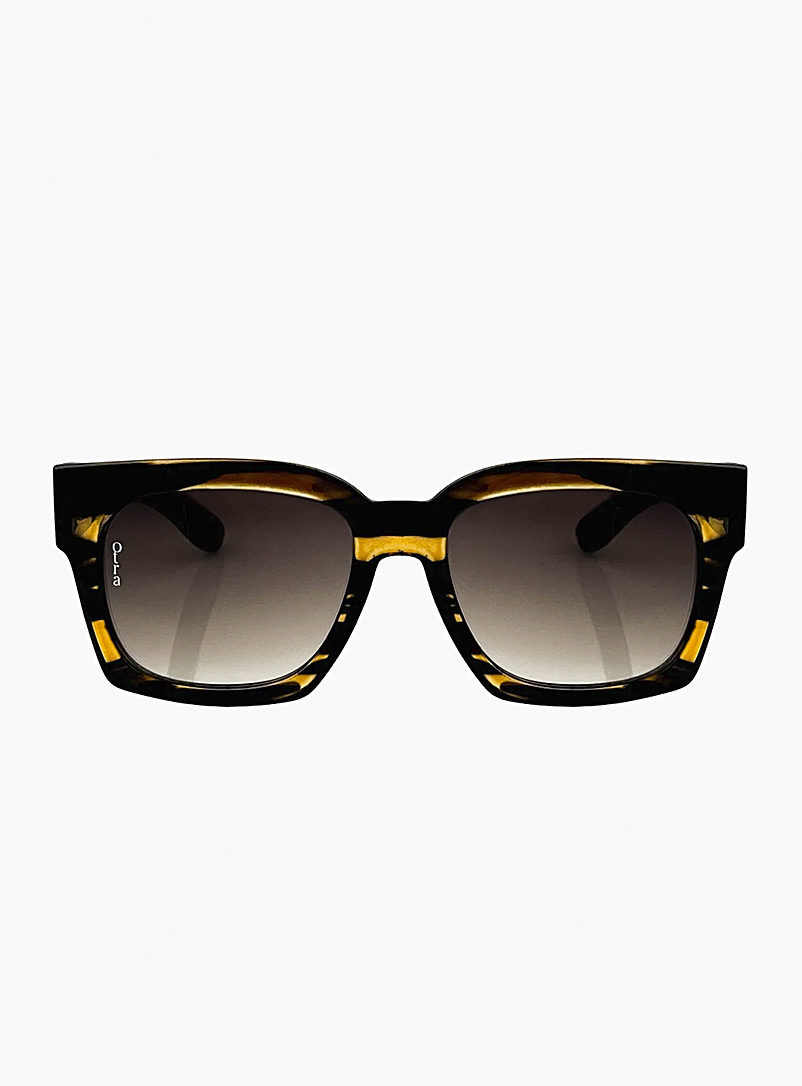 Otra: Les lunettes de soleil Alba Tan beige fauve pour homme