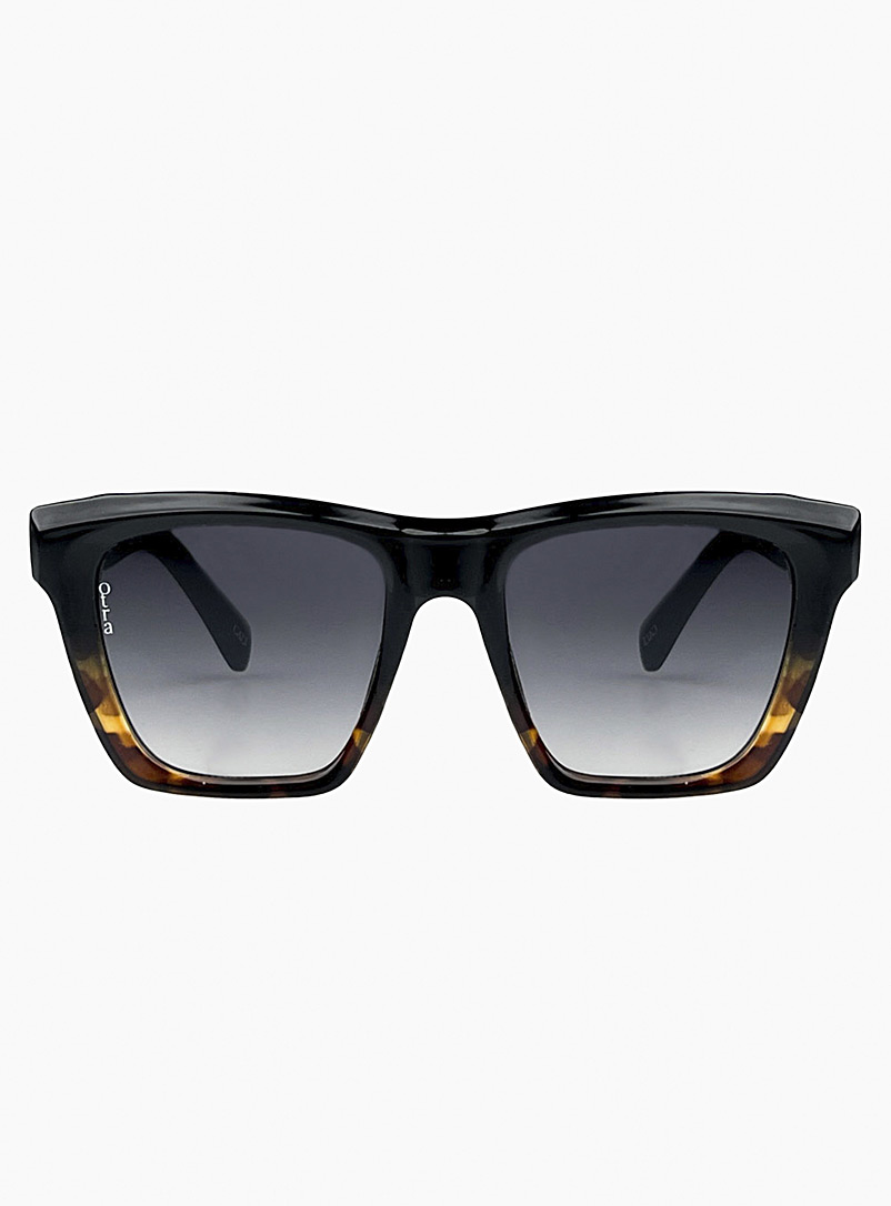 Otra: Les lunettes de soleil carrées Aspen Tan beige fauve pour homme