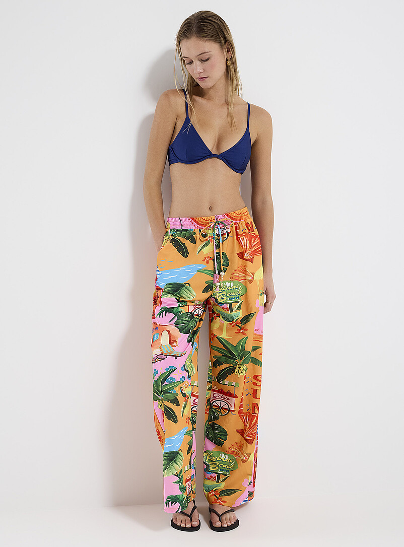 Sunlit Spritz printed fluid wide-leg pant | Kulani Kinis | | Simons