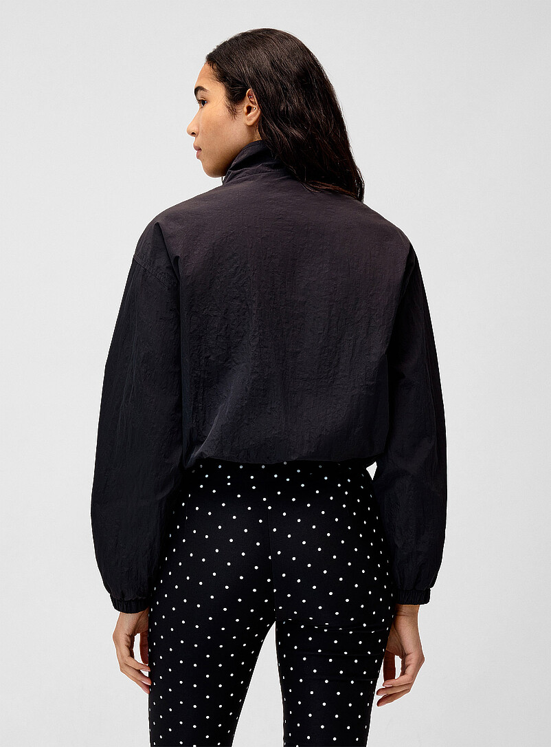 Mock neck crisp canvas jacket product image 3