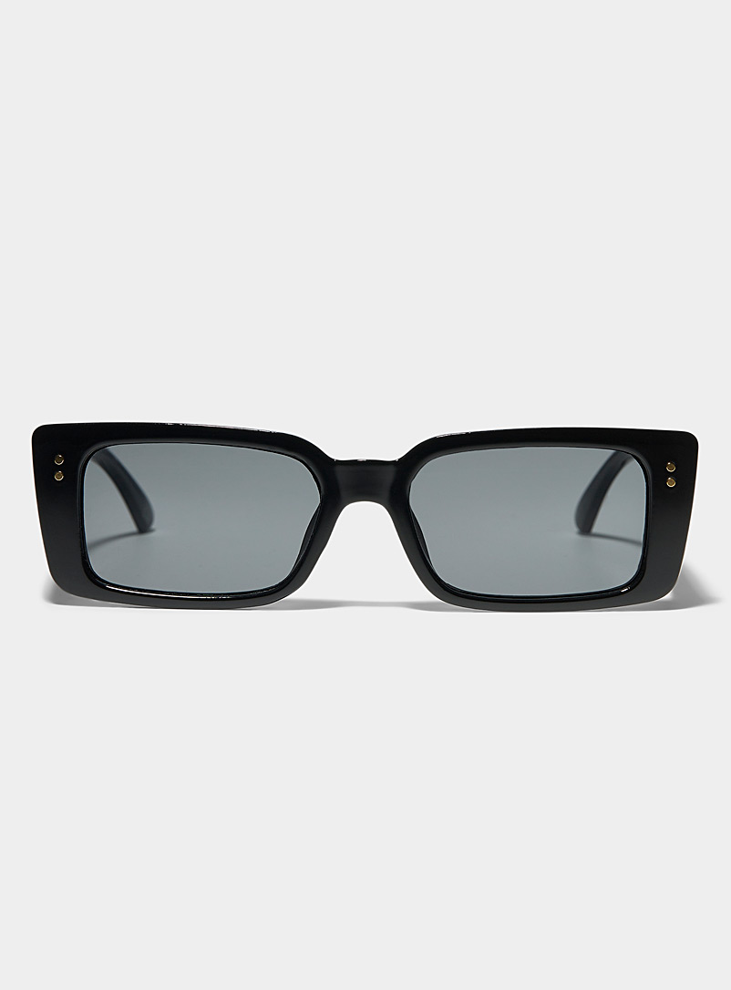 AIRE Black Orion rectangular sunglasses for women