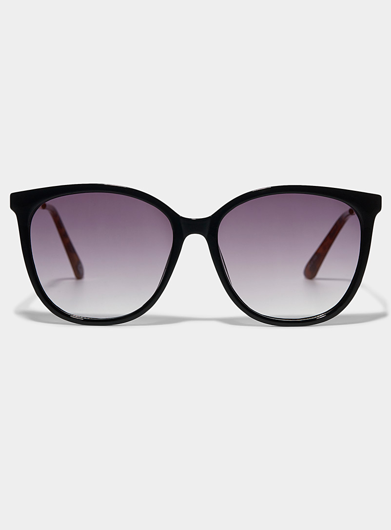 AIRE: Les lunettes de soleil oeil de chat carrées Lacerta Noir pour femme