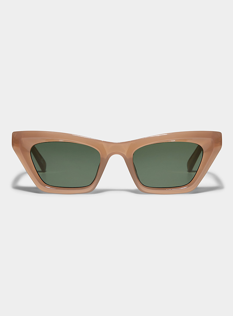 AIRE Ecru/Linen Capricornus cat-eye sunglasses for women