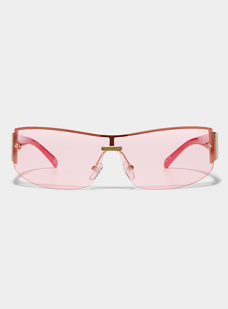 AIRE Medium Pink Pegasus visor sunglasses for women