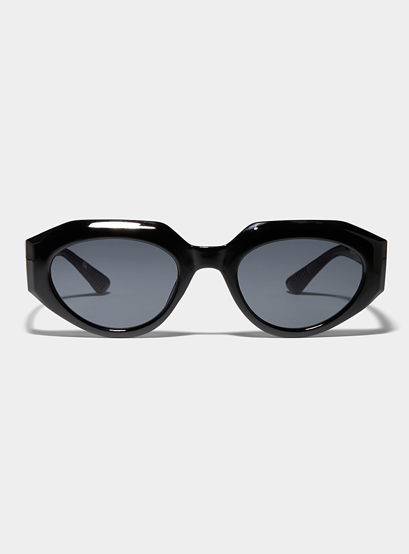 AIRE Black Aphelion angular sunglasses for women