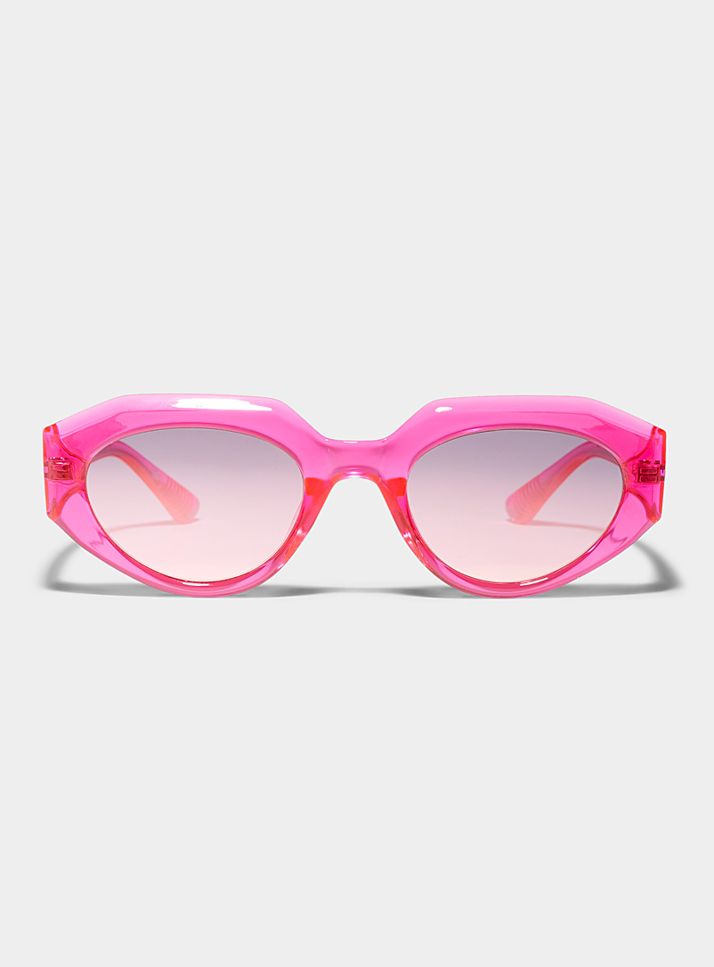 AIRE: Les lunettes de soleil anguleuses Aphelion Fuchsia pour femme