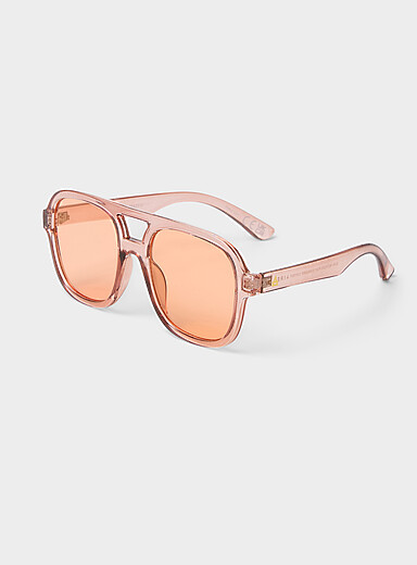 Whirlpool burgundy aviator sunglasses
