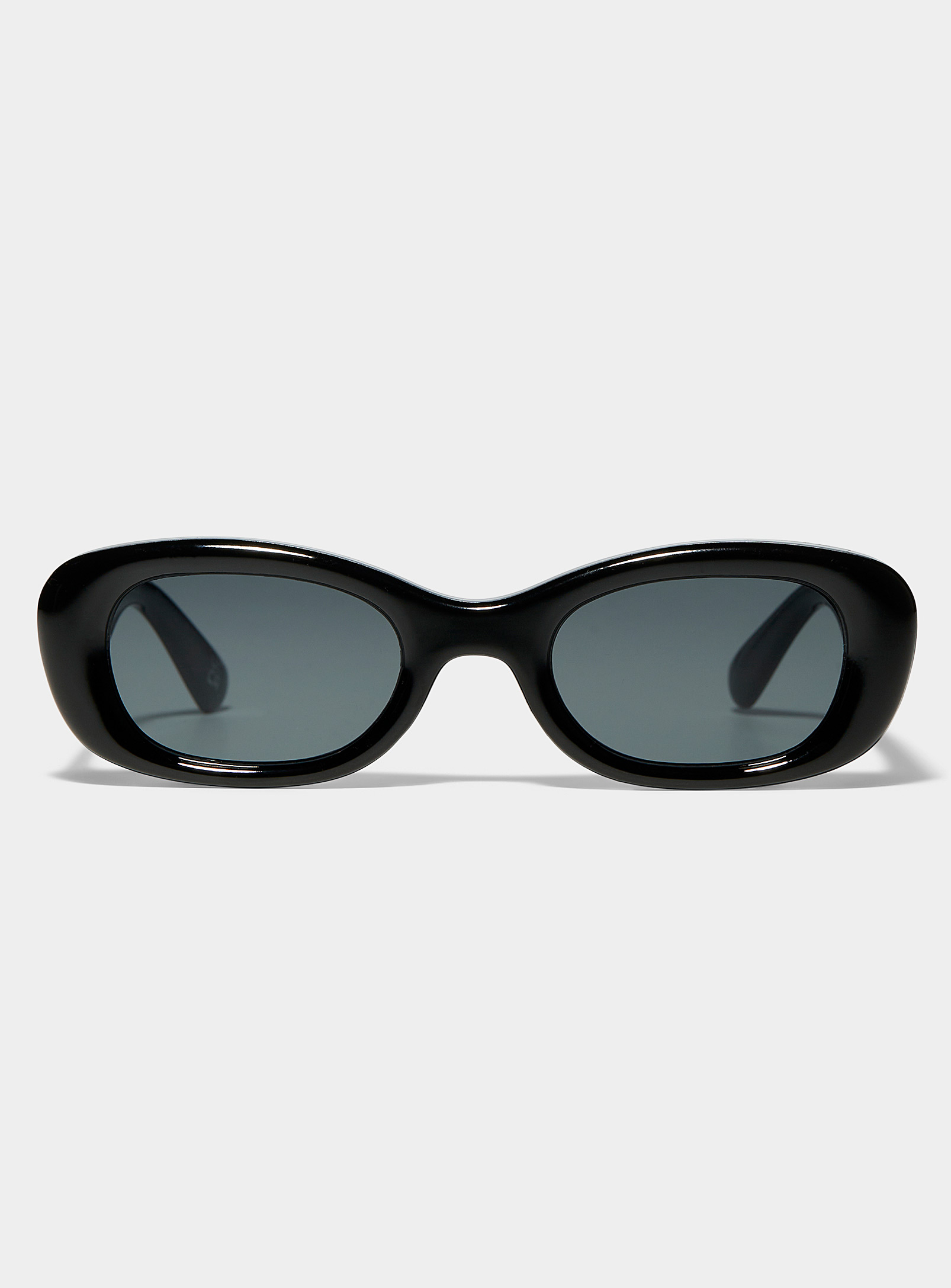 Shop Aire Calisto Oval Sunglasses In Black