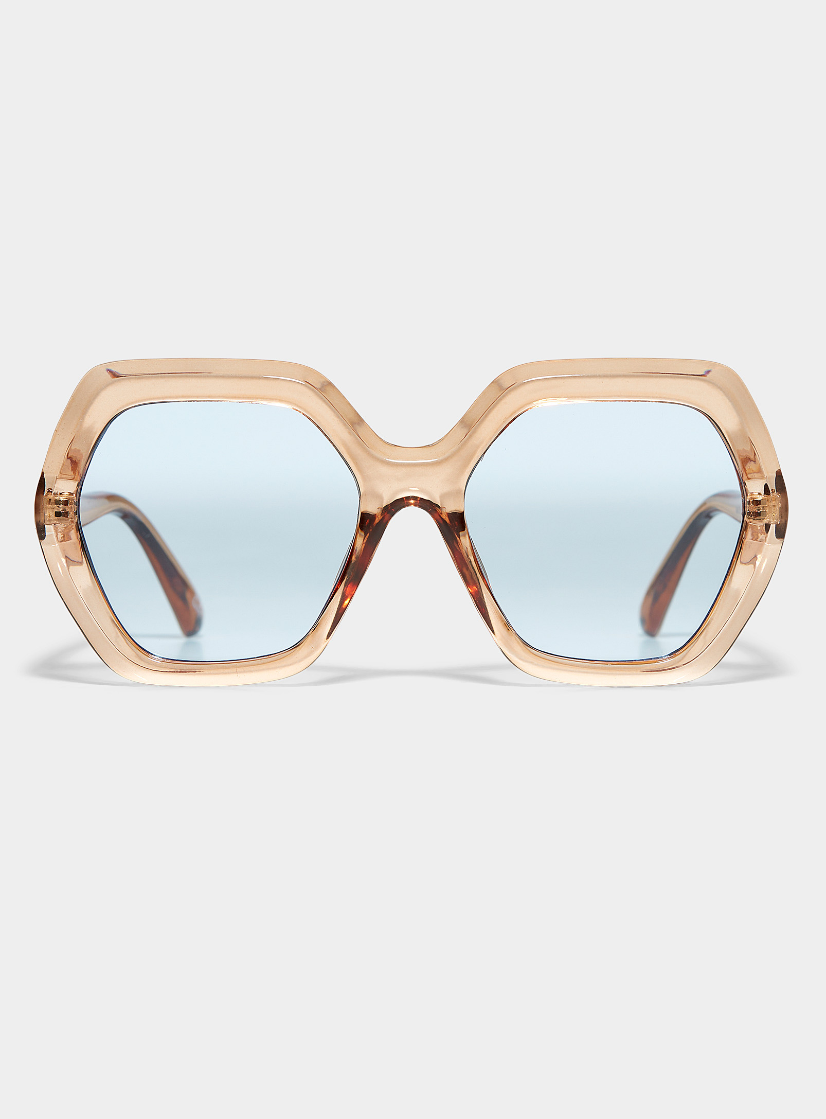 Aire Meteor Oversized Sunglasses In Brown
