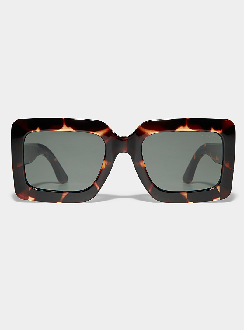 KOMONO Taupe Lana square sunglasses for women