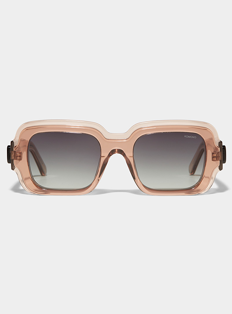 KOMONO Pink Victoria square sunglasses for women