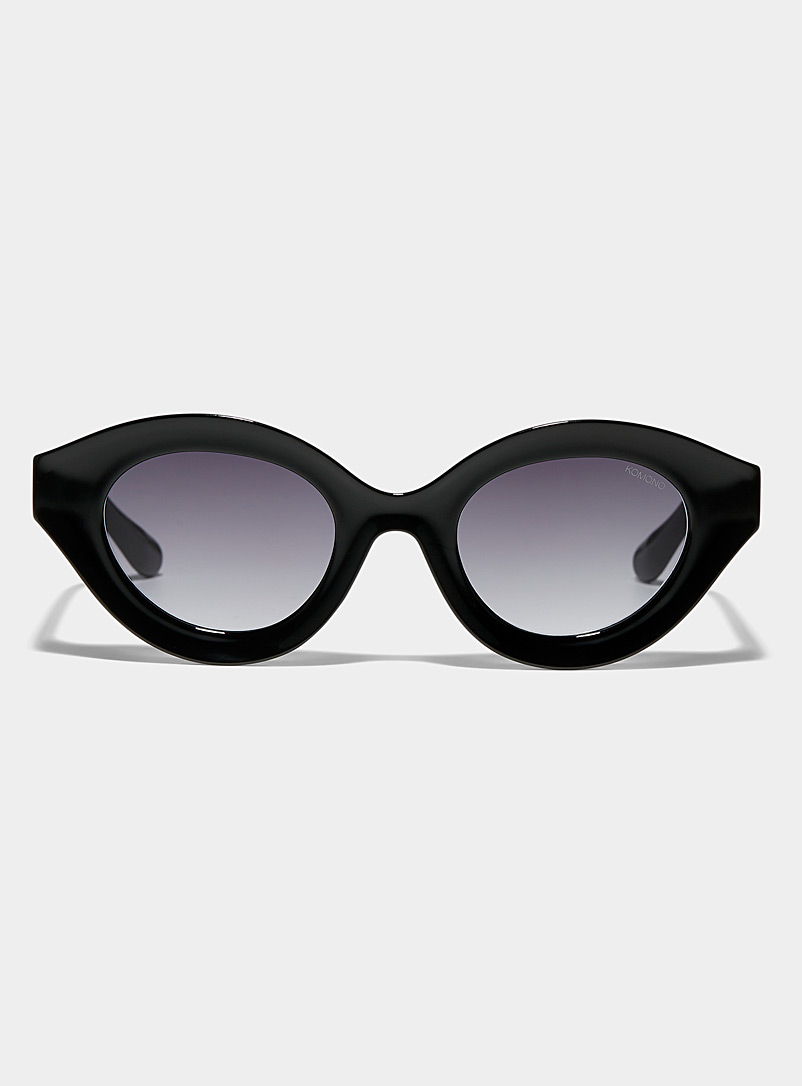 KOMONO: Les lunettes de soleil oeil de chat Grace Noir pour femme