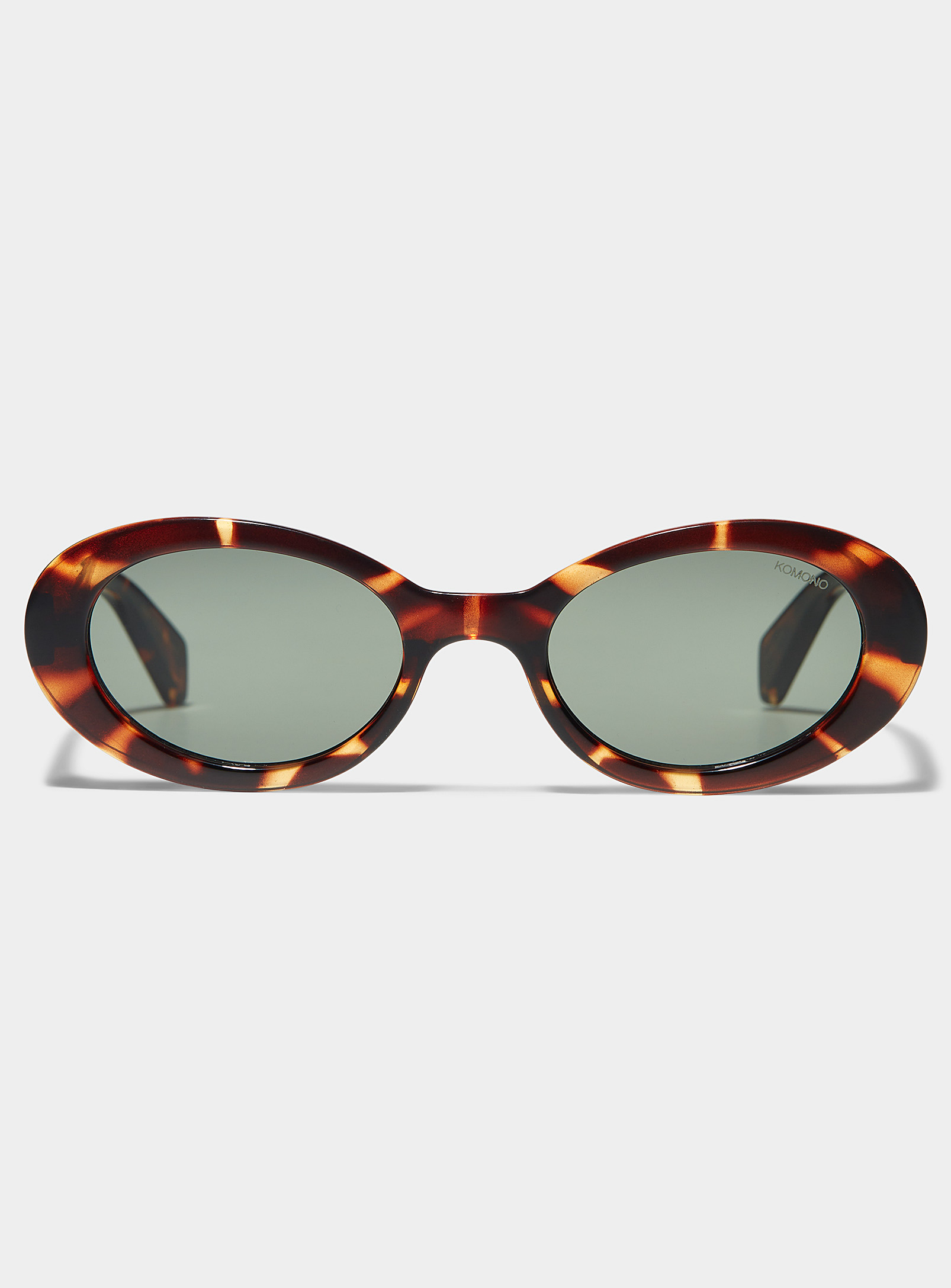 Komono Ana Oval Sunglasses In Light Brown