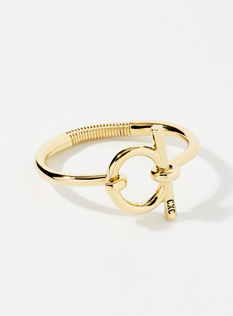 CXC Assorted Metallic buckle rigid bracelet for women