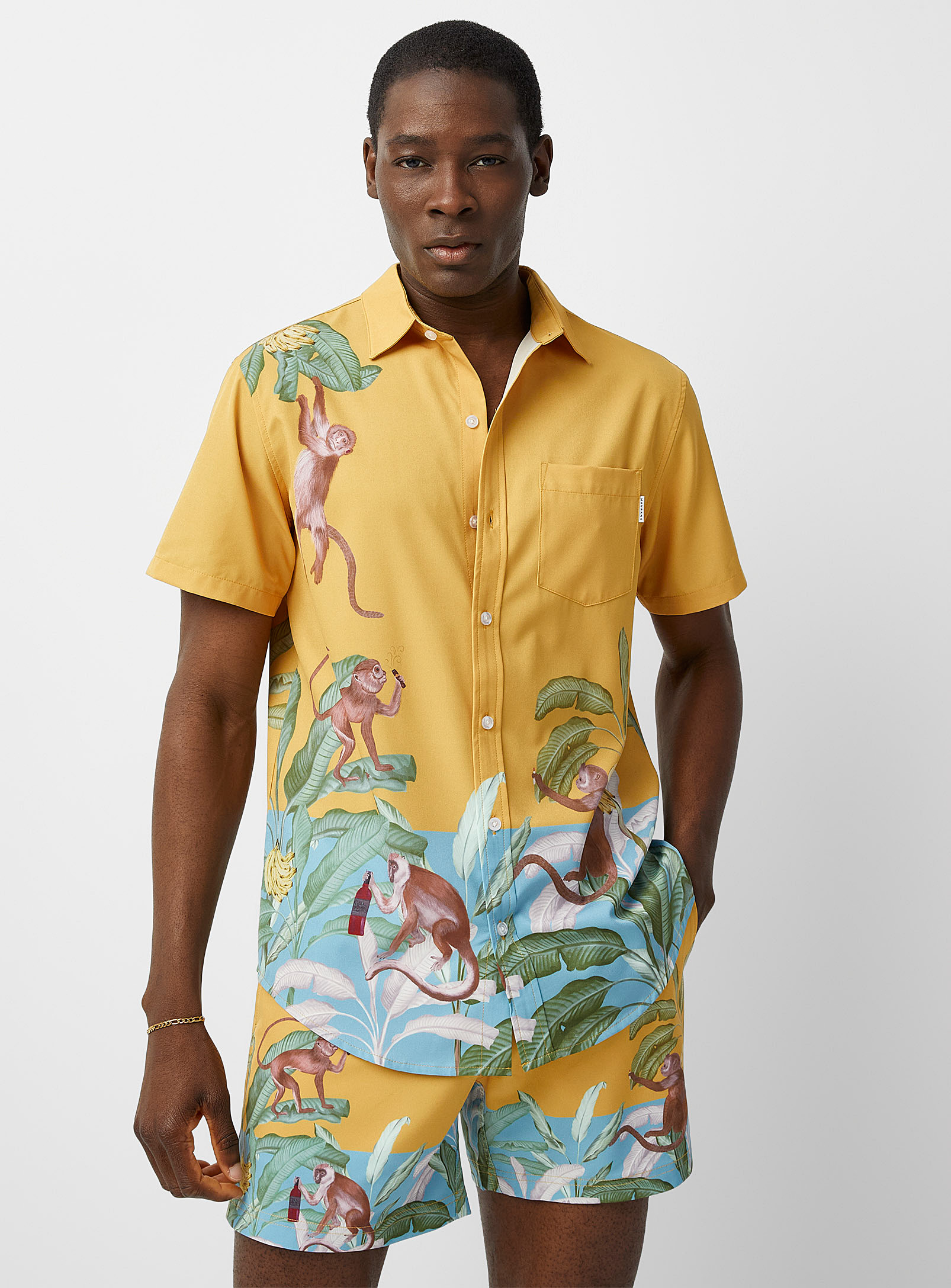 Mavrans - Men's Exotic monkey shirt