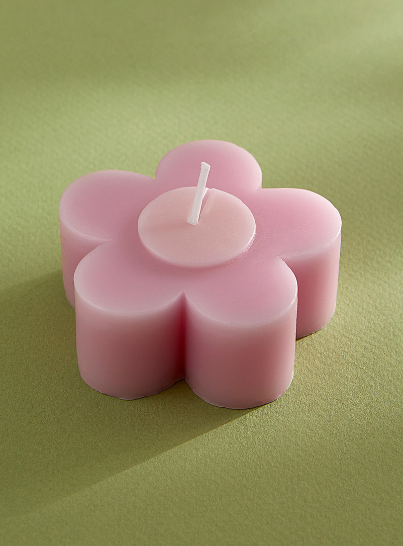 Simons Maison Pink Colourful flower candle