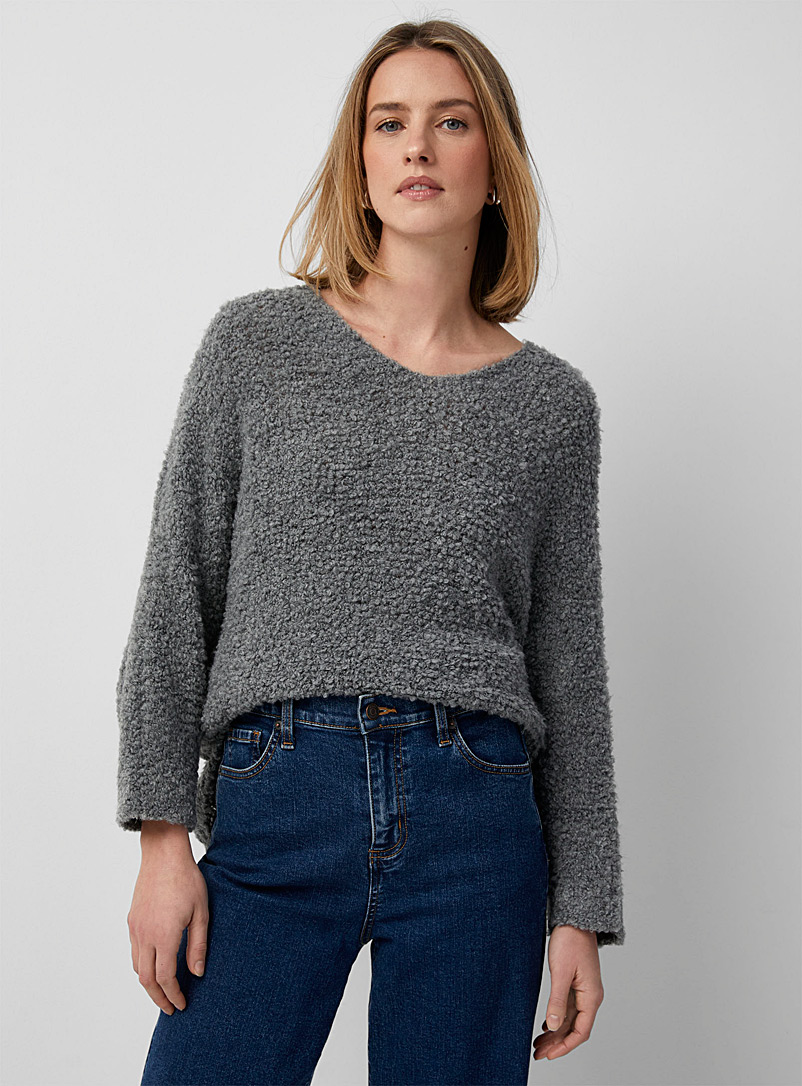 Dolman sleeves bouclé sweater | Contemporaine | Shop Women's Sweaters ...