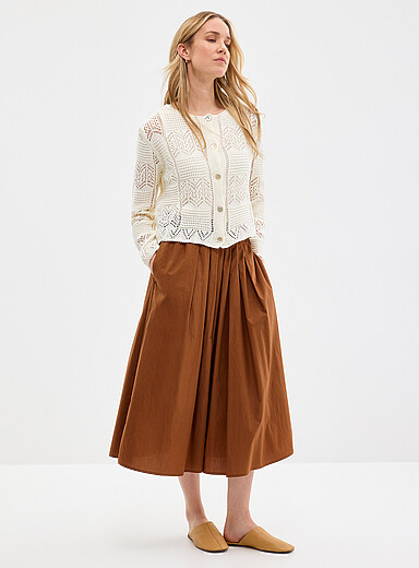 Mosaic crochet-effect cardigan <b>Exclusive collection from Italy</b>
