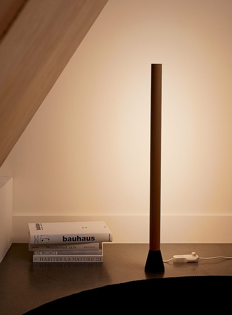 Beech wood modern standing lamp product image 2