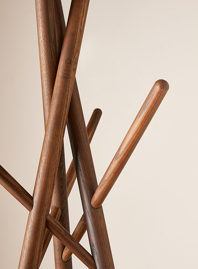 Wooden multi-branch coat rack product image 2