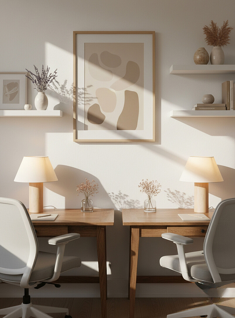 Maple wood table lamps Set of 2 product image (primary)