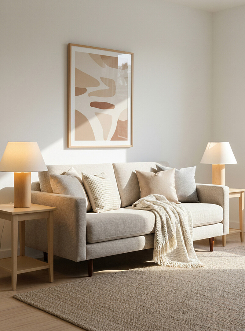 Maple wood table lamps Set of 2 product image 3