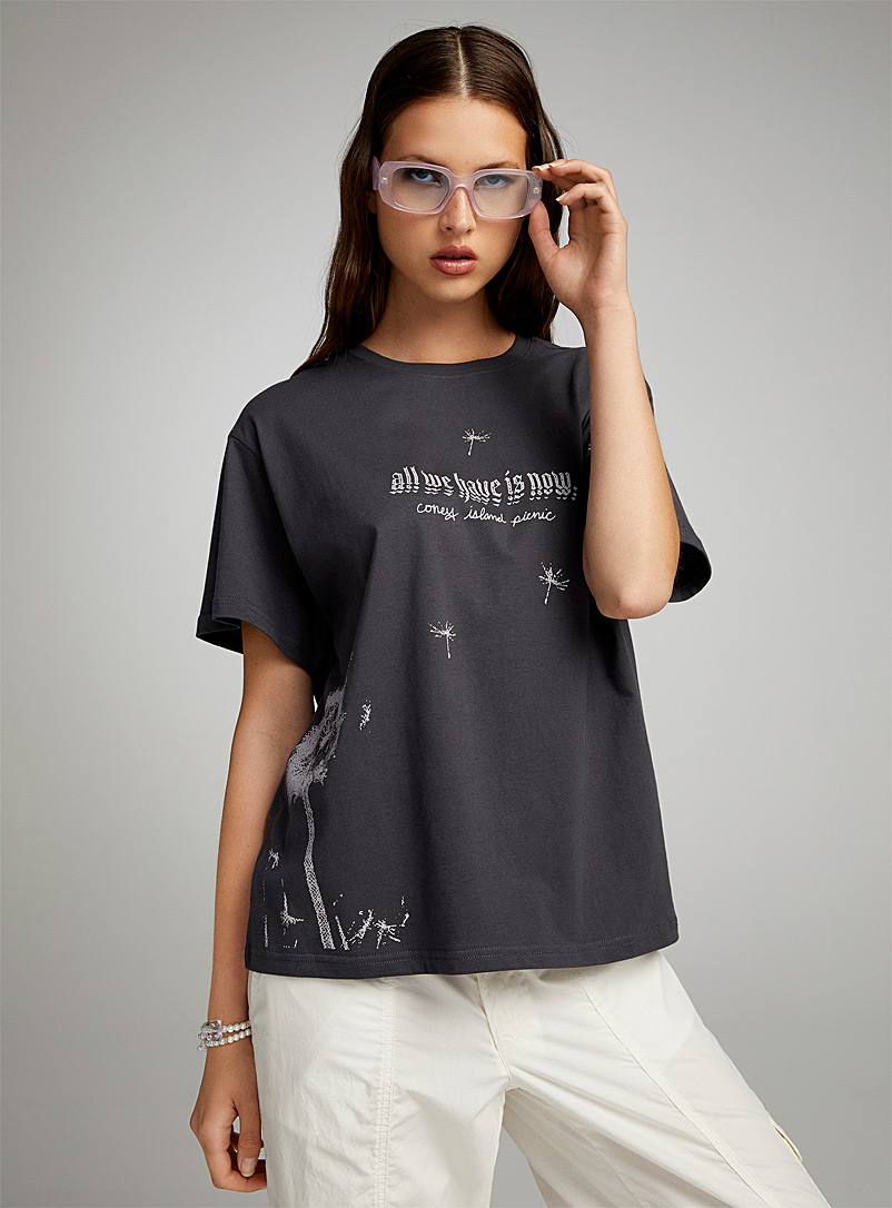 Coney Island Picnic: Le t-shirt All We Have Noir pour femme