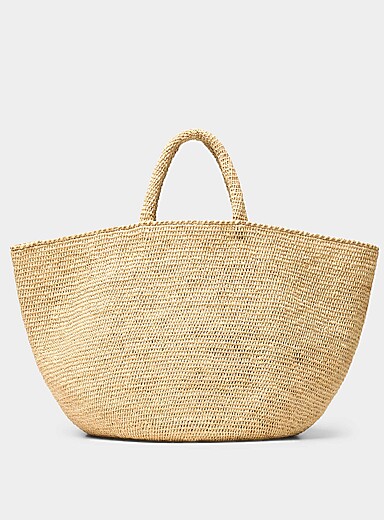 Kapity braided raffia XL tote bag