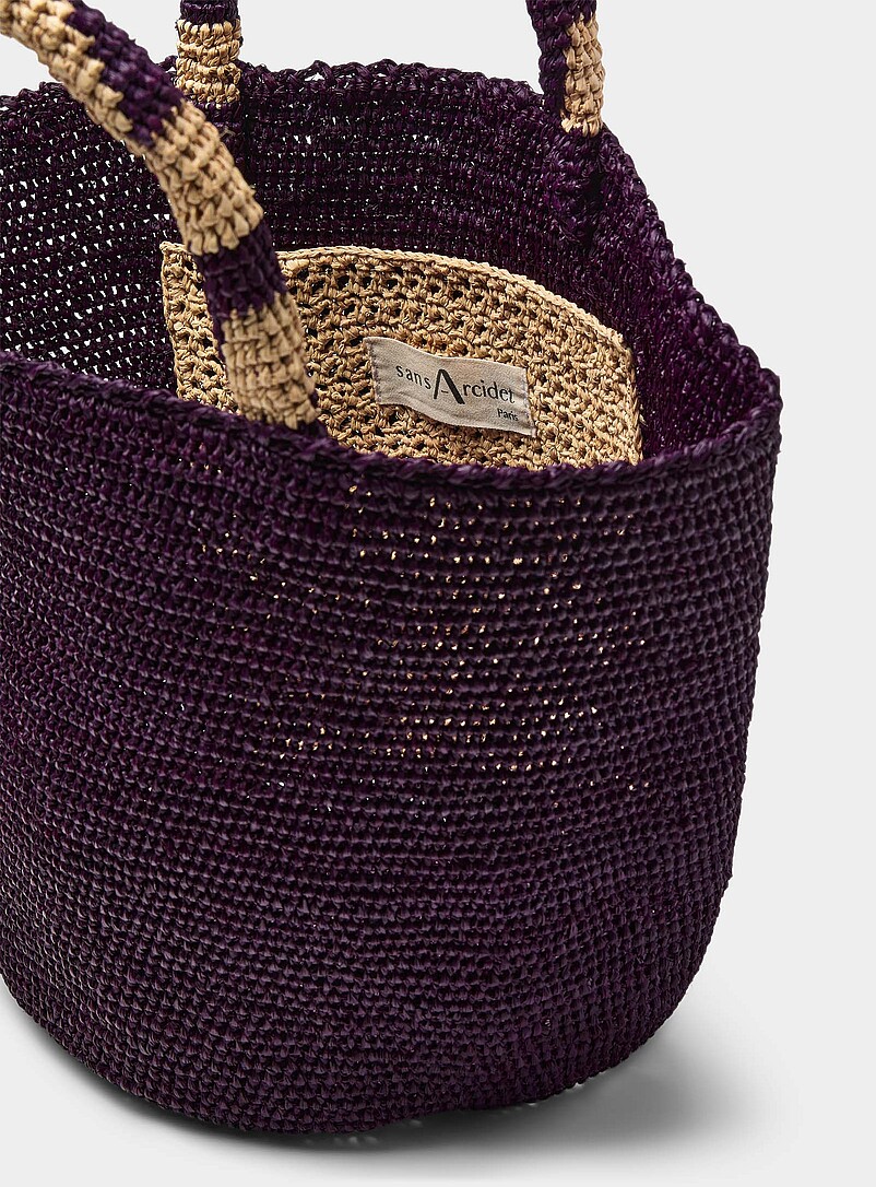Kapity braided raffia tote bag | Sans Arcidet Paris | Shop Women's