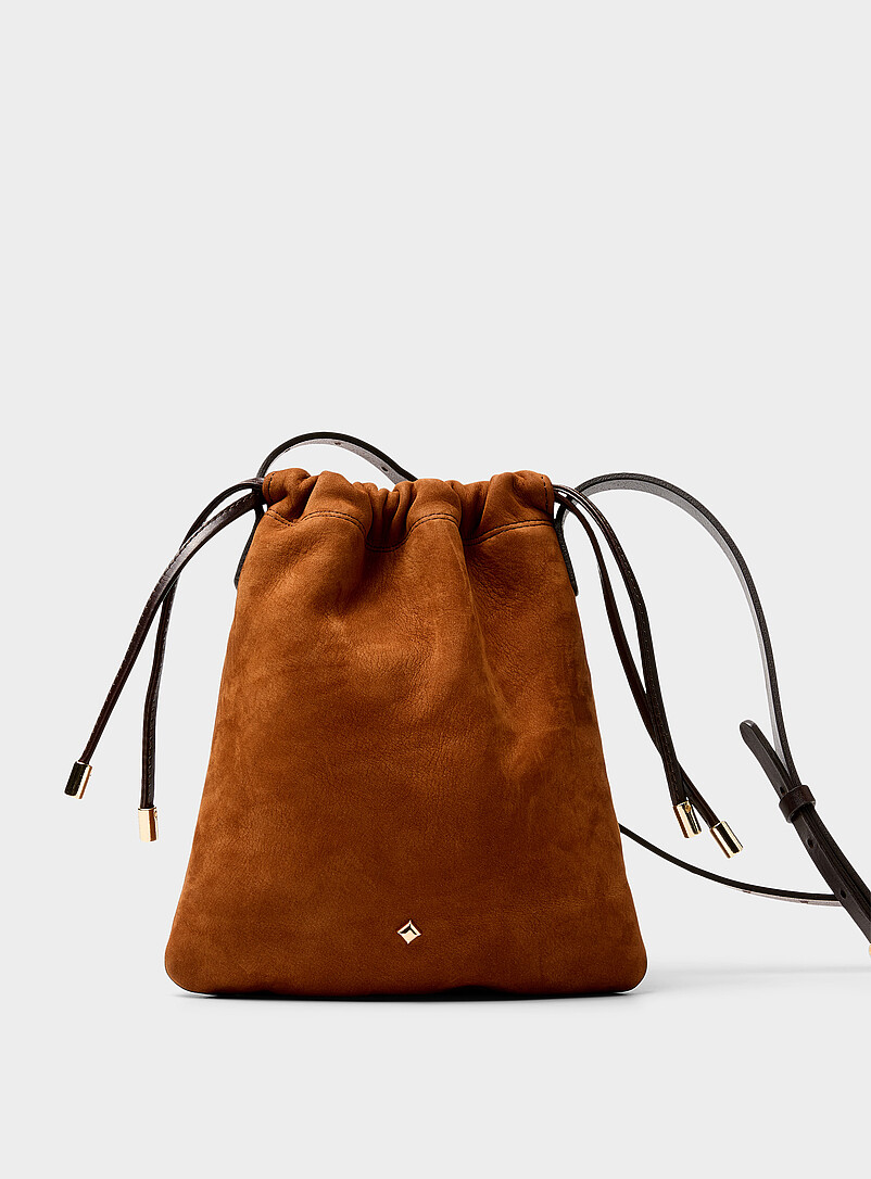 Lerie Nubuck Leather Crossbody Bag