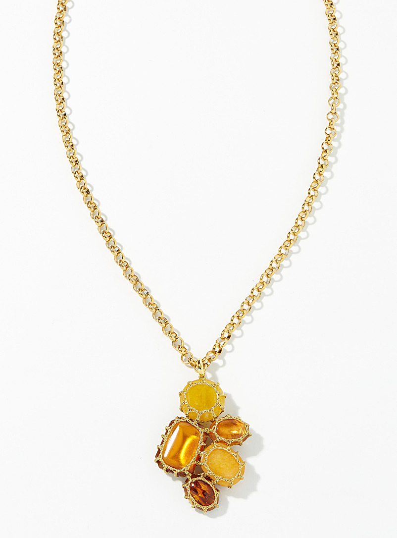 Boks&Baum Honey Venice five-stone necklace for women