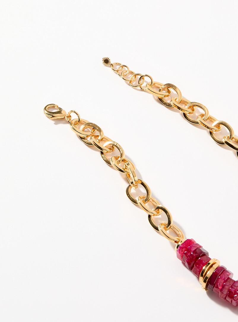Vadi: Le collier Sophie Rouge framboise - Cerise pour femme