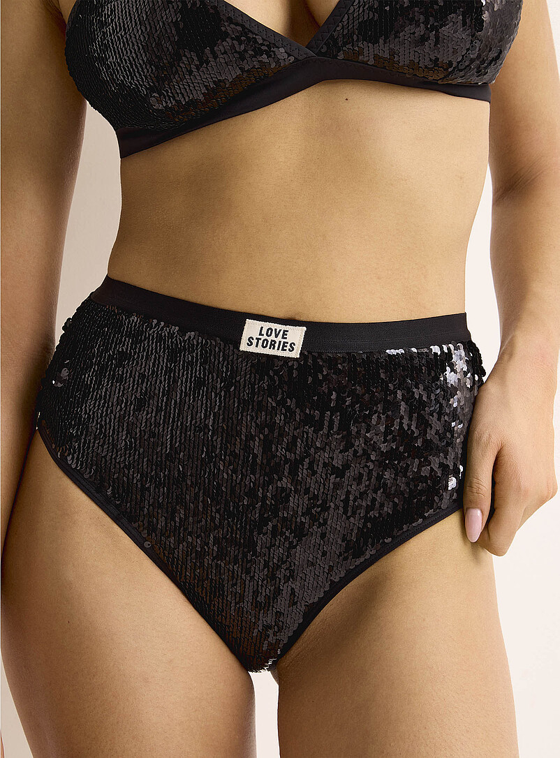 Moonflower sequin high-waist cheeky panty Nylon product image 2