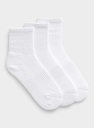 Organic cotton athletic socks 3-pack
