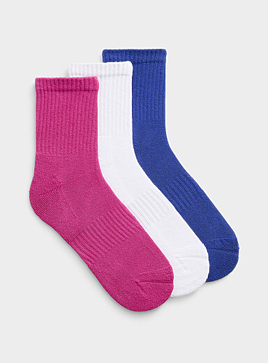 Organic cotton athletic socks 3-pack