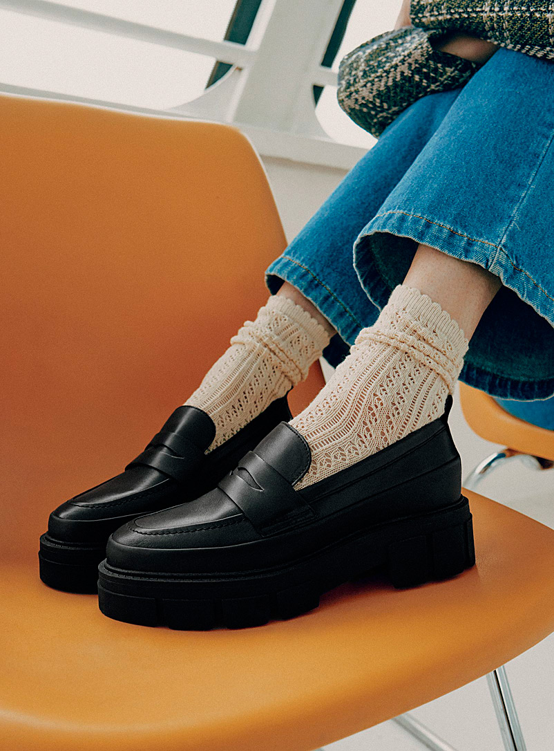 Pointelle-Knit Socks